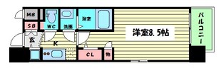 長堀橋駅 徒歩4分 9階の物件間取画像